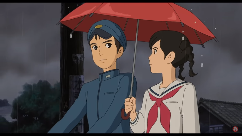 Shun and Umi in a typical action-packed shot from this breathless and nerve-shredding thriller unleashed by Studio Ghibli.